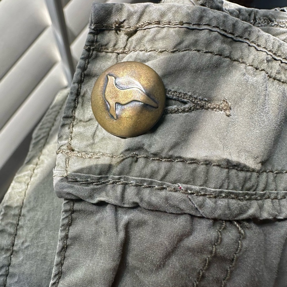 Vintage Free People Olive Green Cargo Pants - Picture 4 of 10